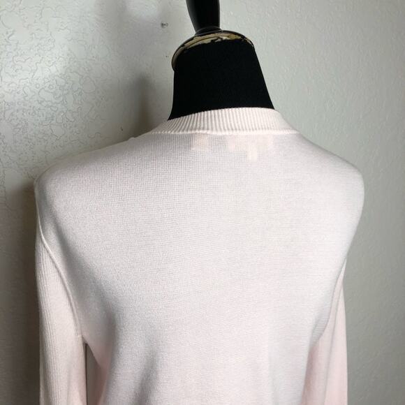 Ted Baker London light pink white layered sweater size 3 or US 8 / Medium - Picture 12 of 15